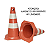 CONE DE SINALIZAÇÃO RÍGIDO FOSCO LARANJA E BRANCO 50 CM - Imagem 2
