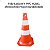CONE DE SINALIZAÇÃO RÍGIDO FOSCO LARANJA E BRANCO 50 CM - Imagem 5
