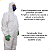 Macacão De Segurança Proteção Química Tyvek Impermeável - Imagem 2