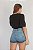 CROPPED LINHO ELASTICO PRETO - Imagem 2