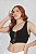 CROPPED CORSELET COLCHETE FRENTE PRETO - Imagem 1