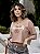 CROPPED T-SHIRT TAMANHO ÚNICO (VESTE P & M) - Imagem 4