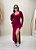 VESTIDO MIDI M/L FENDA (VESTE DO P ao M) - Imagem 3