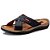 Chinelo De Couro Carneiro Masculino Anti Stress 804 - Imagem 5