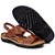 Chinelo Anti Stress Masculino Couro Confort Jvmarc 806 - Imagem 1