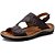 Chinelo Anti Stress Masculino Couro Confort Jvmarc 806 - Imagem 6