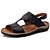 Chinelo Anti Stress Masculino Couro Confort Jvmarc 806 - Imagem 8
