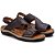Chinelo Anti Stress Masculino Couro Confort Jvmarc 806 - Imagem 7