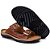 Sandália Masculina Chinelo Em Couro Legitimo Ref: 805 - Imagem 4