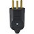 Plugue Macho 2+T 20A  180G Preto PLD2-3 - Imagem 1
