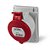 Tomada Embutir Scame  2P+T 32A 6H Vermelha IP44/54 - Imagem 1