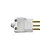 Plugue Macho 2P+T 10A Branco PLD1-2 Ilumi - Imagem 1
