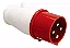 Plugue Industrial 3P+T 16A 6H Vermelho - Imagem 1