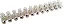 Conector Barra Plastico Incolor  12Polos 16MM  60A - Imagem 1