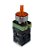 Chave Seletora Ilum 2P Metalica  XB2 -BK2461 Vermelha 220V 22MM 1NF - Imagem 1