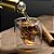 STO312 - Copo Shot Caveira P/ Dose 75ml Tequila Whisky Cristal Skull - Imagem 2