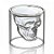 STO312 - Copo Shot Caveira P/ Dose 75ml Tequila Whisky Cristal Skull - Imagem 3