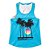 Kit Infantil Menina Justice – Regata e Top Azul Coqueiros - Imagem 1