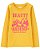 Camiseta Infantil Menina Carter’s Manga Longa Amarela Beauty - Imagem 1