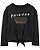 Camiseta Infantil Menina Friends – Manga Longa Preta Original - Imagem 1
