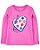 Camiseta Infantil Menina Carter’s Manga Longa Pink Pintura - Imagem 1