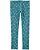 Calça Legging Infantil Menina Carter’s Verde Estampa Flores - Imagem 1