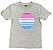 Camiseta Infantil Quiksilver Menina Cinza – Manga Curta Estilosa - Imagem 1