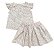 Conjunto Infantil Menina Edgehill – Bata e Saia Flores Rosa 2 Peças - Imagem 1