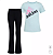Conjunto Infantil Menina Adidas Camiseta Verde e Legging Preta - Imagem 1