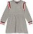 Vestido Infantil Tommy Hilfiger Cinza Fio com Estrelas – Menina - Imagem 1
