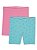 Kit 2 Bermudas Wonder Nation Infantil – Verde e Rosa Menina - Imagem 1