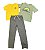 Conjunto Infantil Free Style 3 Peças Camiseta Amarela e Calça - Imagem 1