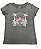 Camiseta Infantil Roxy Cinza Paradise – Conforto e Estilo Menina - Imagem 1