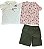 Conjunto Bearpaw 3 Peças Infantil com Bermuda Verde – Menino - Imagem 2