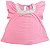 Bata Infantil Menina Limited Too – Rosa com Bordados Delicados - Imagem 1