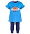 Conjunto Infantil Menina Epic Threads – Camiseta Azul Coração 2 Peças - Imagem 1