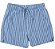 Shorts Infantil Menina Cool – Linho Azul com Listras - Imagem 1