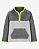 Blusa Fleece Carter’s OshKosh Cinza com Zíper Neon – Quentinha - Imagem 1