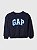 Roupa Infantil Menino Gap Moletom Azul Marinho Logo Azul Claro - Imagem 1
