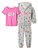 Conjunto Infantil Menina GAP – 3 Peças Jaqueta Cinza Estrelas - Imagem 1