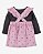 Conjunto Infantil Menina Carter’s 3 Peças Salopete Veludo Rosê - Imagem 2