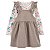 Conjunto Infantil Menina – Salopete com Camiseta Floral 2 Peças - Imagem 1