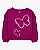 Roupa Infantil Menina Carters Camiseta Manga Longa Térmica Lilás Borboletas - Imagem 1