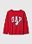 Camiseta Infantil GAP Vermelha Manga Longa Urso – Menino - Imagem 1