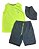 Roupa Infantil Menino Marca Nacional Conj 3 Pçs Regata Neon - Imagem 1