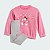 Conjunto Infantil Menina Adidas Moletom Pink Minnie e Legging - Imagem 1