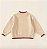 Blusa Infantil Menina Little – Lã Bege com Bordado de Morango - Imagem 2