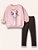 Conjunto Infantil Little Moletom Rosa Panda – Menina - Imagem 1