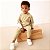 Roupa Infantil Menino Little Conj 2 Pçs Bege Dinossauro - Imagem 3