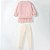 Conjunto Infantil Menina Little – Moletom Rosa Bailarina 2 Peças - Imagem 3